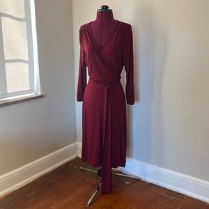 Wrap front dress